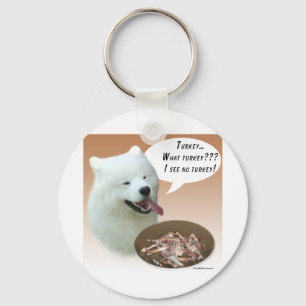 Samoyed Turkey Keychain