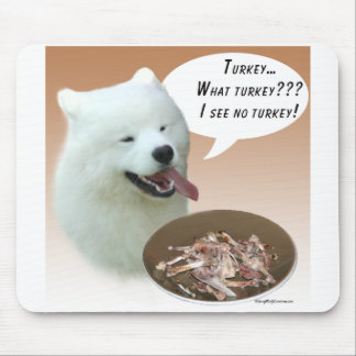 Samoyed Turkey Mouse Pad