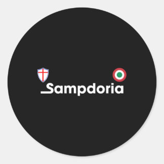 Sampdoria Jersey Fashion Maglietta Classic Round Sticker