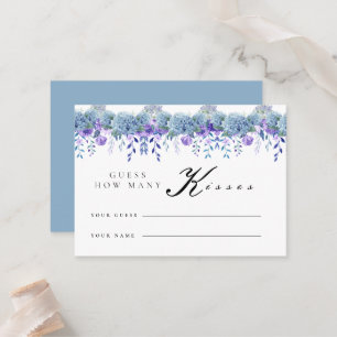 Sample Floral Garden Bridal Shower Game Card