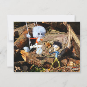 Sample Fubby on rocking. Postcard