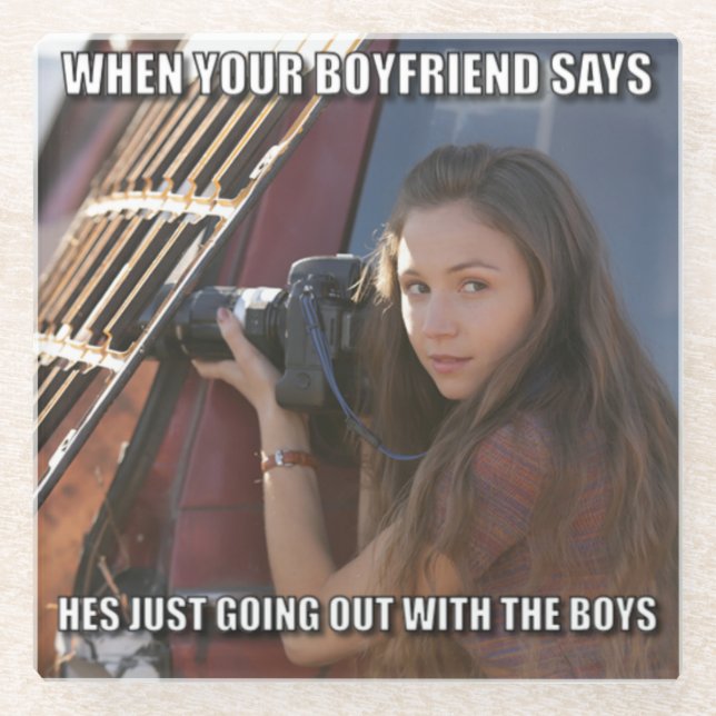 Sample Glass Coaster (Front)