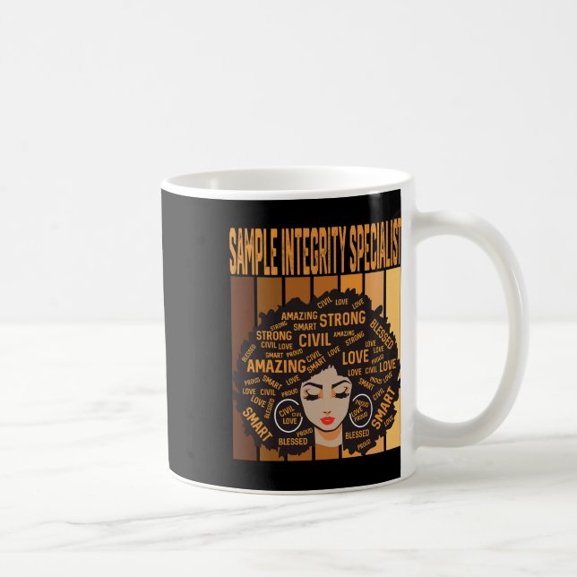 Sample Integrity Specialist Black History Month Pr Coffee Mug (Right)