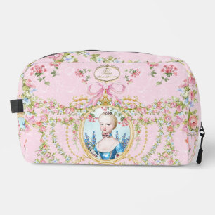 SAMPLe-Marie Antoinette pink rose frame pouch