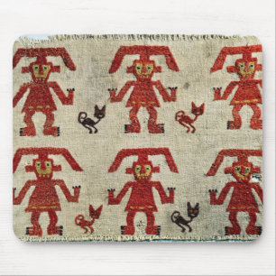 Sample of Lambayeque fabric with a figure Mouse Pad