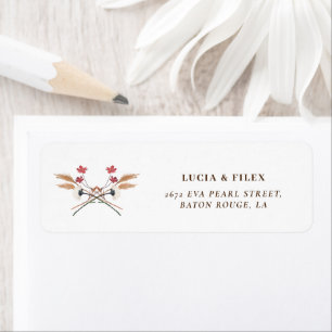 Sample Spring Cross Wildflower Return Address