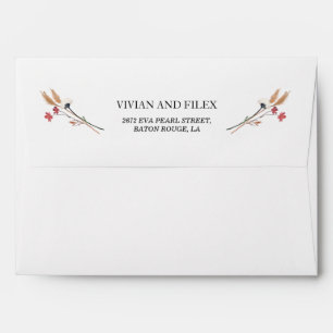 Sample Wildflowers Custom Address  Envelope