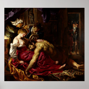 Samson and Delilah by Peter Paul Rubens Poster