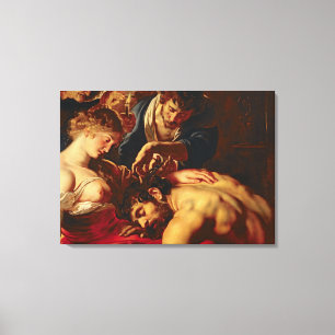 Samson and Delilah, c.1609 Canvas Print