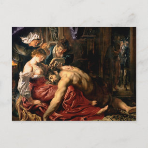 Samson and Delilah, c.1609 Postcard