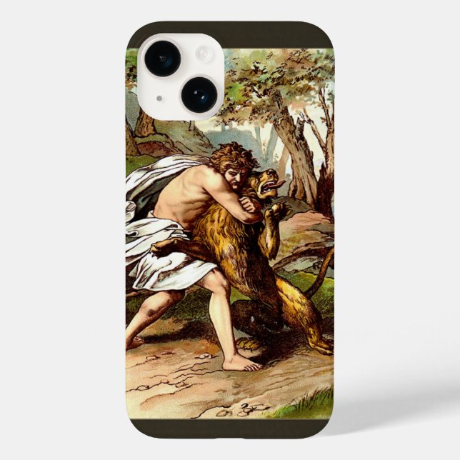 Samson And The Lion Case-Mate iPhone Case (Back)