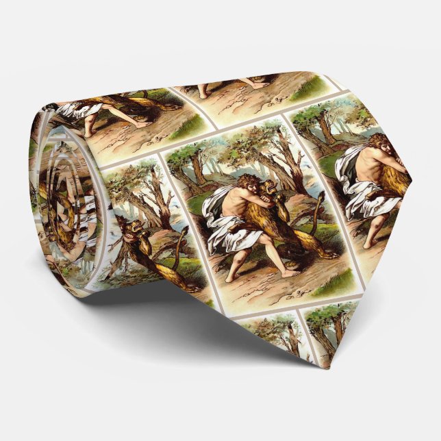 Samson And The Lion Tie (Rolled)