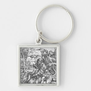 Samson slaying the lion, c.1496-98 keychain