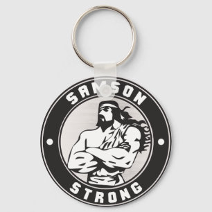 Samson Strong - Bodybuilding Crest Keychain