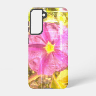 SAMSUNG GALAXY 21 Case  PURPLE FLOWER STYLE DESIGN