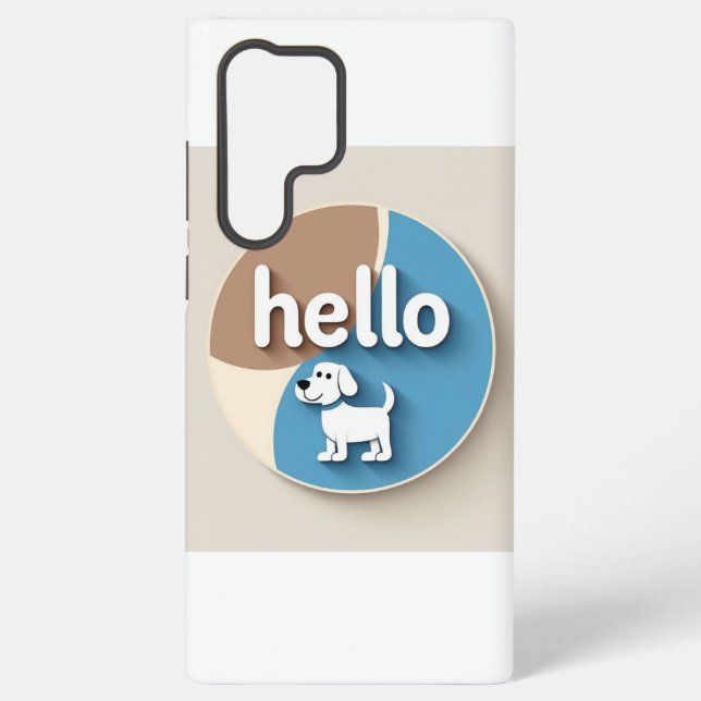 Samsung Galaxy Bonjour Puppy Cute Cartoon Coque mobile (Verso)