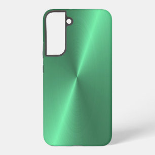 Samsung Galaxy Coque de la galaxie verte brillant en métal