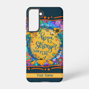 Samsung Galaxy Espère plus fort que la peur Inspirationnel Coque 