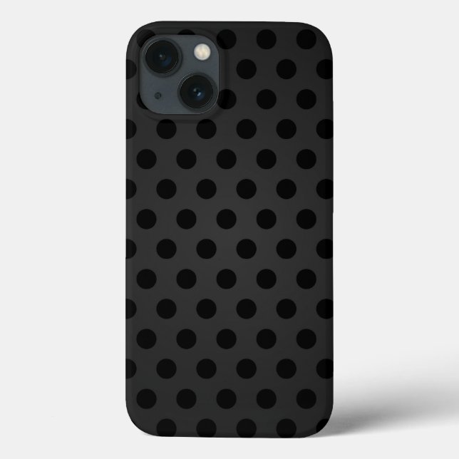 Samsung Galaxy Note 4 Coque Noir Polka Point (Verso)