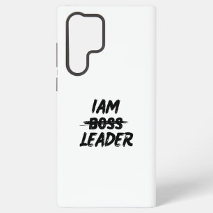 Samsung Galaxy Personnalisation couleur coque "Iam Leader pas bos