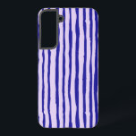 Samsung galaxy phone case blue stripes<br><div class="desc">Samsung galaxy phone case with blue and purple stripes</div>