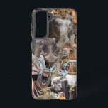 Samsung Galaxy S21 Animal Chat Phone Case<br><div class="desc">Choose from many different Samsung or IPhone model types. Be sure to readjust design elements to fit chosen phone case. Add text anywhere on case if desired. Use your favourite font style, size and colour. Enjoy! Device Type: Samsung Galaxy S21 Tough Cases are printed using 3D full wrap on true-white...</div>