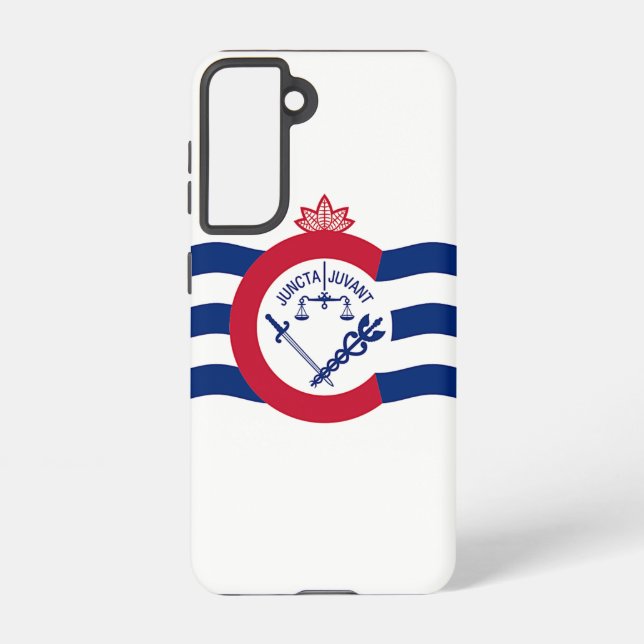 Samsung Galaxy S21 Case Flag of Cincinnati (Back)