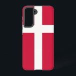 Samsung Galaxy S21 Case Flag of Denmark<br><div class="desc">Enhance your Samsung Galaxy S21 with our exclusive phone cover featuring the flag of Denmark! Crafted with meticulous attention to detail, this phone cover proudly showcases the iconic design of the Danish flag, featuring a red background with a white Scandinavian cross. Symbolizing Denmark's rich history, cultural heritage, and national pride,...</div>