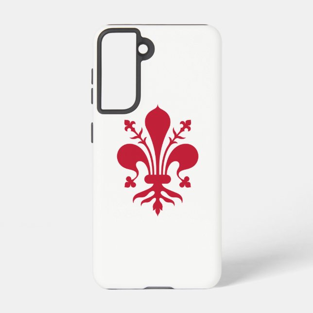 Samsung Galaxy S21 Case Flag of Florence, Italy (Back)