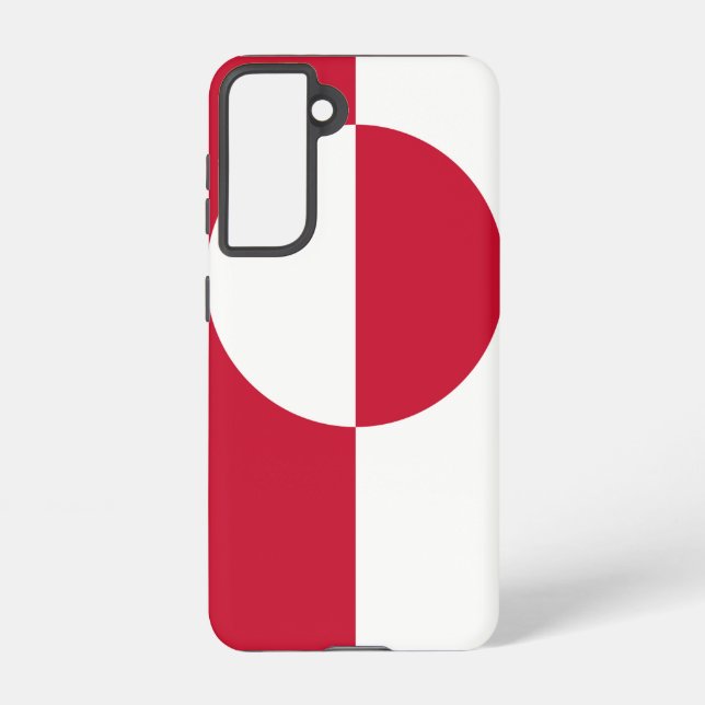 Samsung Galaxy S21 Case Flag of Greenland (Back)