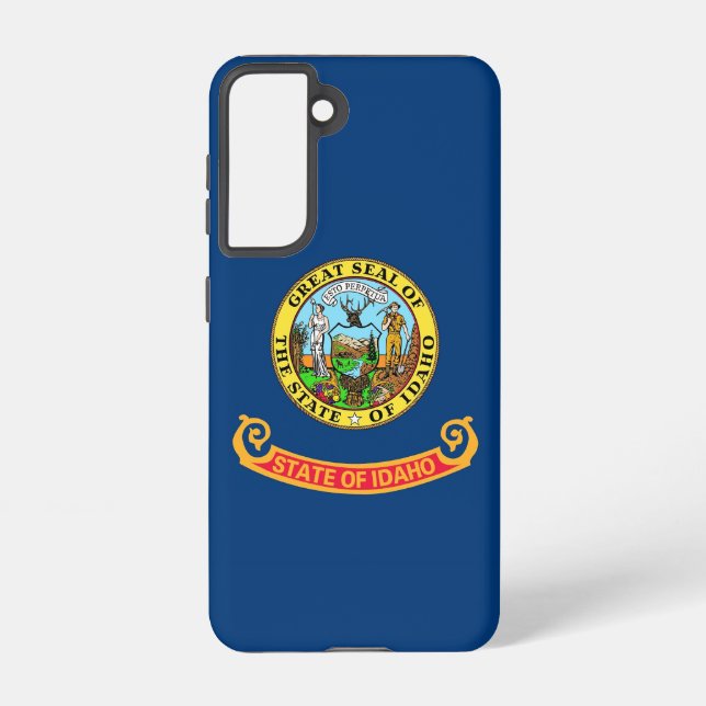 Samsung Galaxy S21 Case Flag of Idaho, U.S.A. (Back)