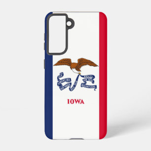 Samsung Galaxy S21 Case Flag of Iowa, U.S.A.