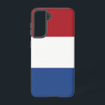 Samsung Galaxy S21 Case Flag of Netherlands<br><div class="desc">Introducing our Samsung Galaxy S21 cover featuring the flag of the Netherlands, designed to blend protection with a celebration of Dutch heritage. Crafted with meticulous attention to detail, this cover proudly displays the iconic tricolor of red, white, and blue, symbolizing the Netherlands' history, culture, and national identity. Whether you're commuting,...</div>