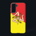 Samsung Galaxy S21 Case Flag of Sicily, Italy<br><div class="desc">Protect your phone with Sicilian pride using our exclusive Samsung Galaxy S21 case featuring the flag of Sicily, Italy! More than just a phone accessory, this case is a bold celebration of Sicily’s rich cultural heritage. Featuring a high-resolution, fade-resistant print of the iconic Sicilian flag, it transforms your device into...</div>