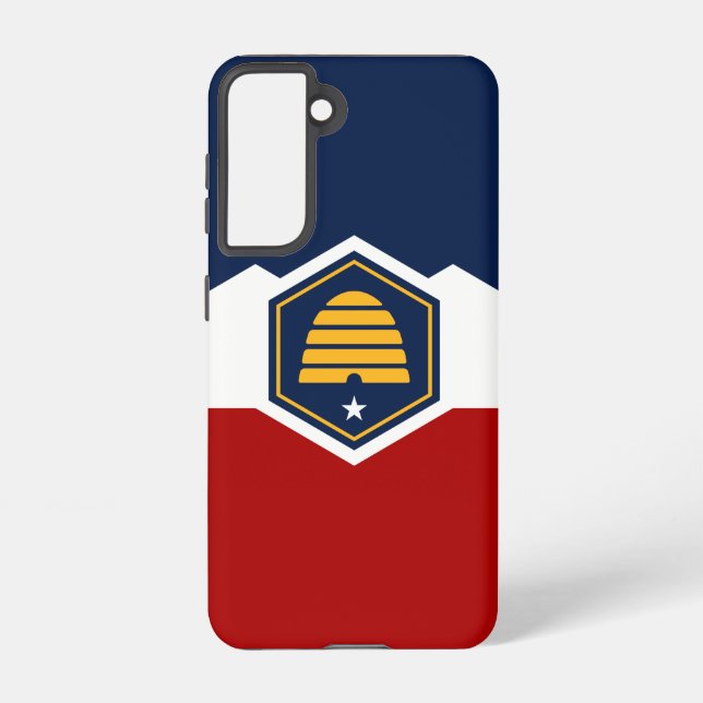 Samsung Galaxy S21 Case Flag of Utah, USA (Back)