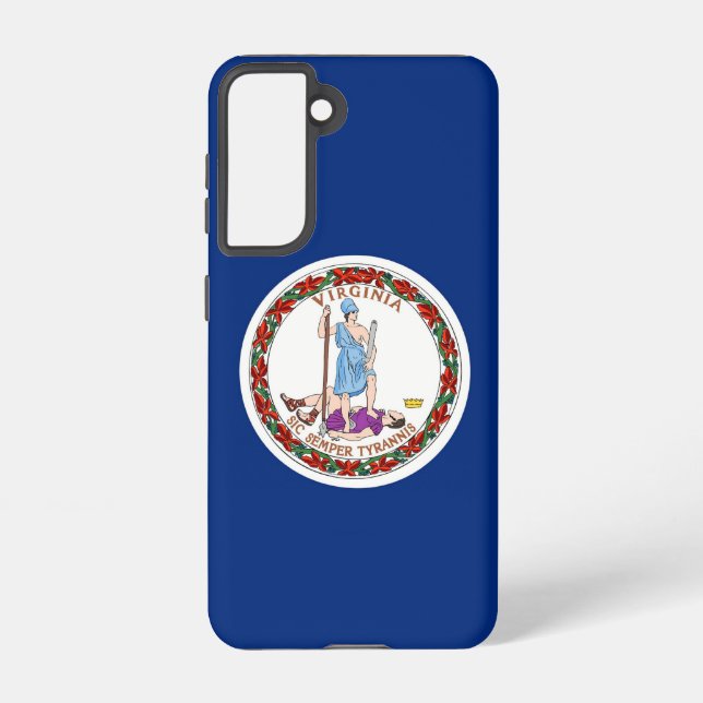 Samsung Galaxy S21 Case Flag of Virginia (Back)