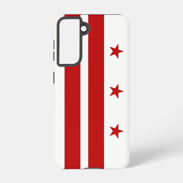 Samsung Galaxy S21 Case Flag of Washington DC (Back)