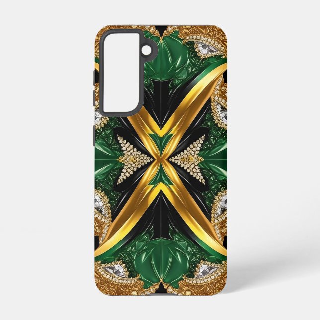 Samsung Galaxy S21 Case Jamaican Colours (Back)