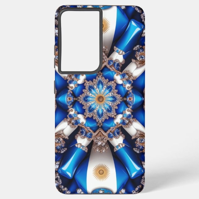 Samsung Galaxy S21 Plus Case Argentinian Colours (Back)