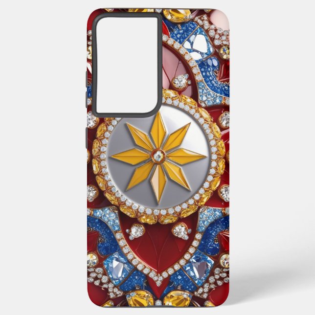 Samsung Galaxy S21 Plus Case Bahamas Colours (Back)