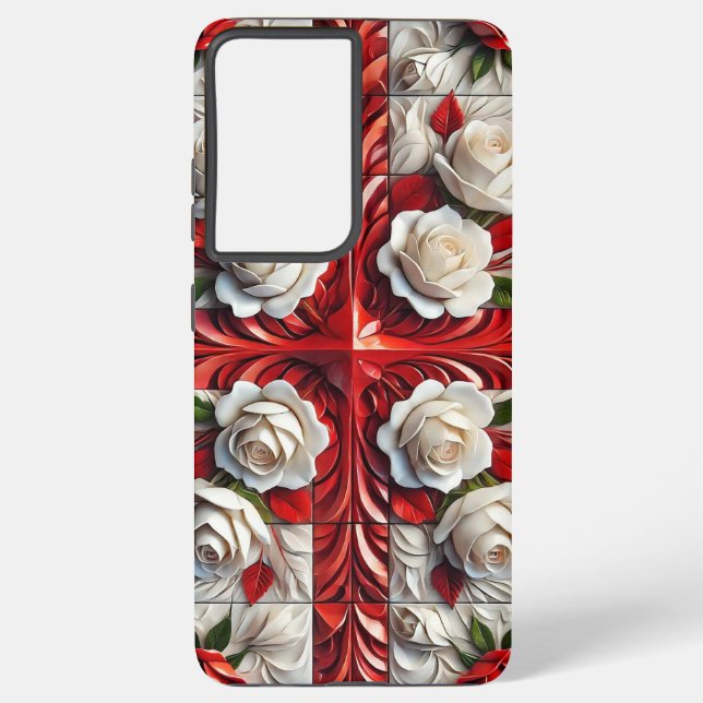 Samsung Galaxy S21 Plus Case English Roses (Back)