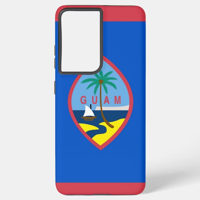 Samsung Galaxy S21 Plus Case Flag of Guam (Back)