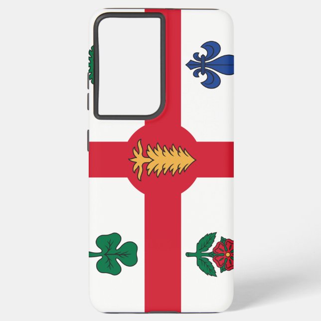 Samsung Galaxy S21 Plus Case flag of Montreal (Back)