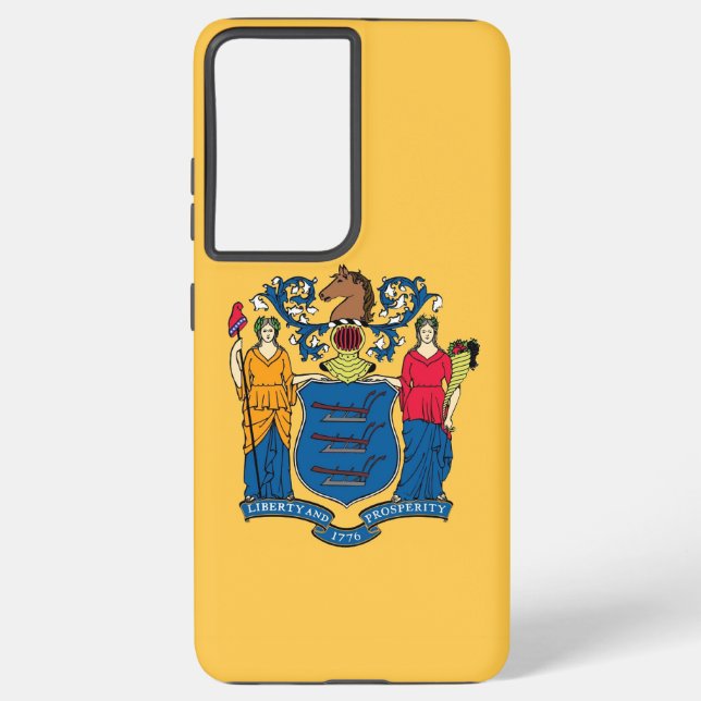 Samsung Galaxy S21 Plus Case Flag of New Jersey (Back)