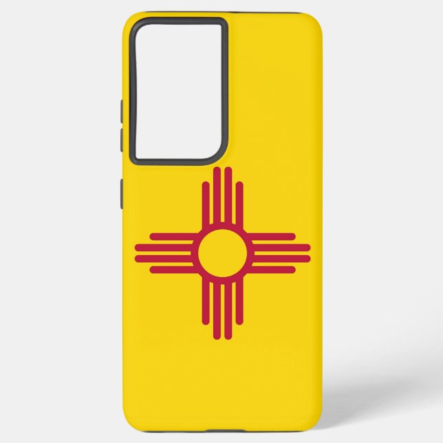 Samsung Galaxy S21 Plus Case Flag of New Mexico (Back)