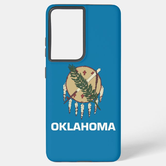 Samsung Galaxy S21 Plus Case Flag of Oklahoma (Back)