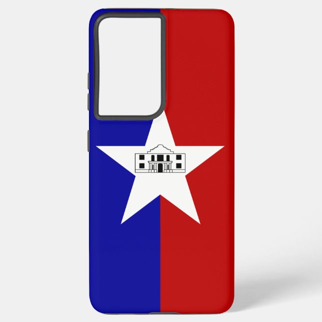Samsung Galaxy S21 Plus Case flag of San Antonio (Back)