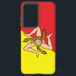 Samsung Galaxy S21 Plus Case flag of Sicily, Italy<br><div class="desc">Protect your Samsung Galaxy S21 Plus in distinctive style with our exclusive case featuring the flag of Sicily, Italy! More than just a phone case, this accessory is a bold celebration of Sicily’s rich heritage and iconic regional symbolism. With a vivid, fade-resistant print of the Sicilian flag, it transforms your...</div>