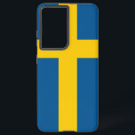 Samsung Galaxy S21 Plus Case flag of Sweden<br><div class="desc">Introducing our Samsung Galaxy S21 Plus cover featuring the flag of Sweden, designed to blend protection with a celebration of Swedish heritage! Crafted with meticulous attention to detail, this cover proudly displays the iconic yellow cross on a blue background of the Swedish flag, symbolizing the nation's history, culture, and values....</div>