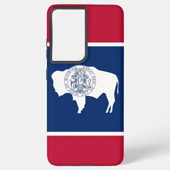 Samsung Galaxy S21 Plus Case flag of Wyoming (Back)